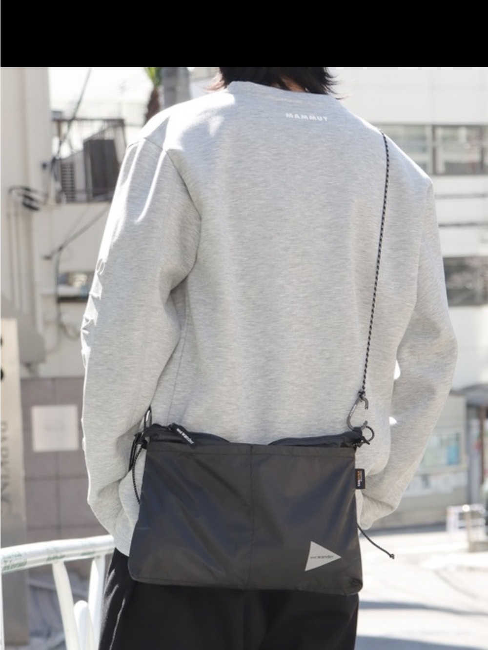 Black Lightweight Crossbody Sling Bag for Men